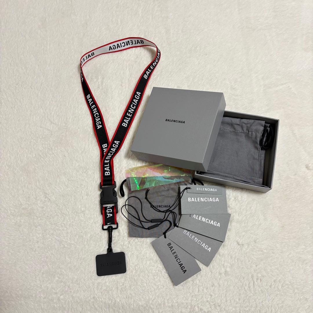 バレンシアガ PHONE HOLDER スマホホルダー 美品 保存袋&箱付き