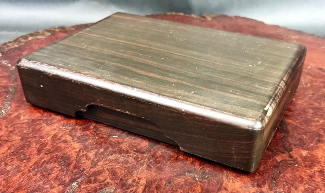 民国時代 古紅木硯箱 文箱 小物入れ 書道具 紫檀 唐木 木工芸 WWWT116