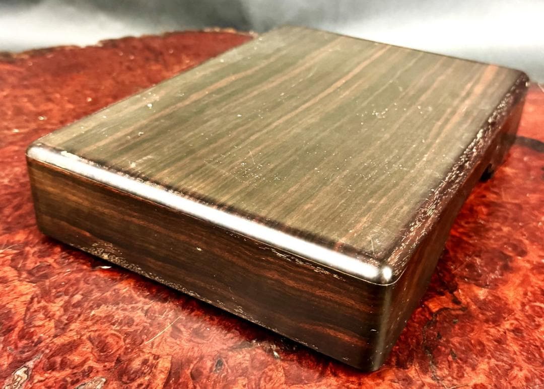 民国時代 古紅木硯箱 文箱 小物入れ 書道具 紫檀 唐木 木工芸 WWWT116