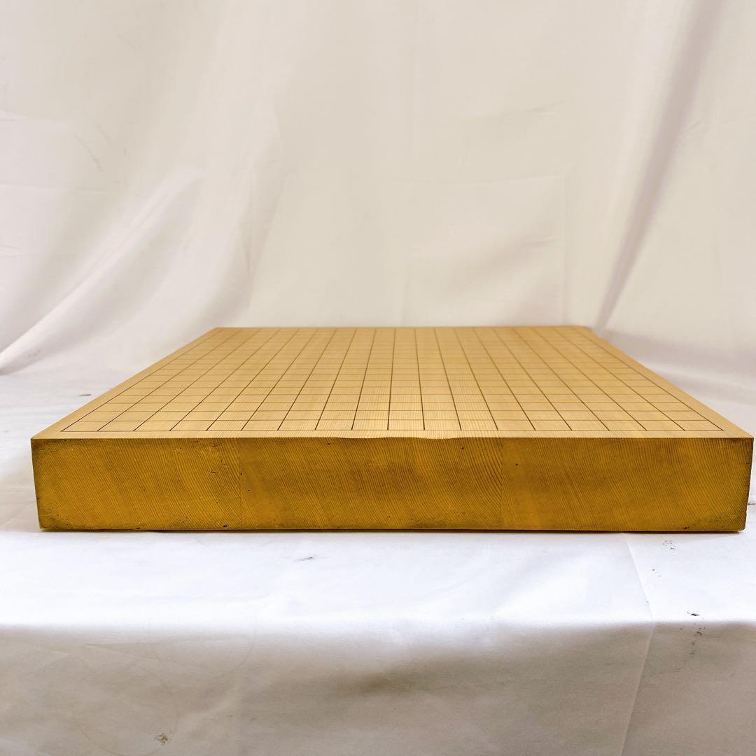 卓上碁盤　碁石　蛤碁石　那智黒　碁笥　木製　本寸　白181個　黒179個　囲碁