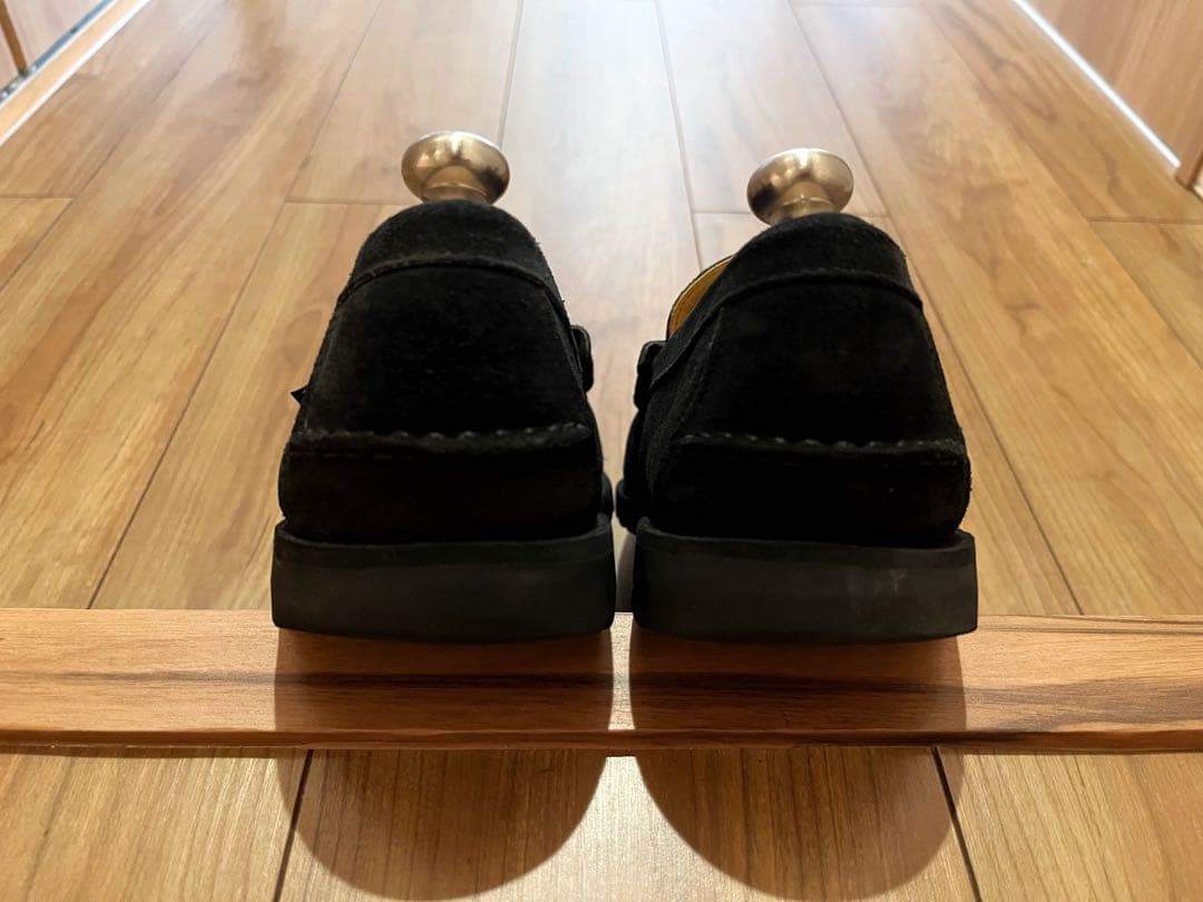 PARABOOT CORAUX スウェードビットローファー UK8