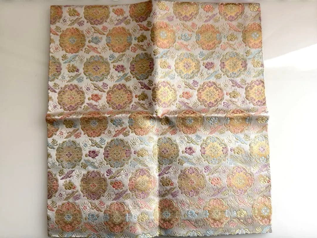 濃茶　出帛紗　正絹　中川正七商店　謹製(鳳凰華紋錦)