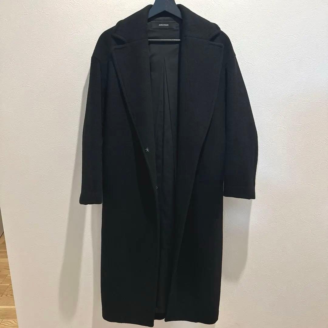 ⭐︎ゆひこ様⭐︎ジャーナル　チェスターロングコート ウール82%アンゴラ12% M黒
