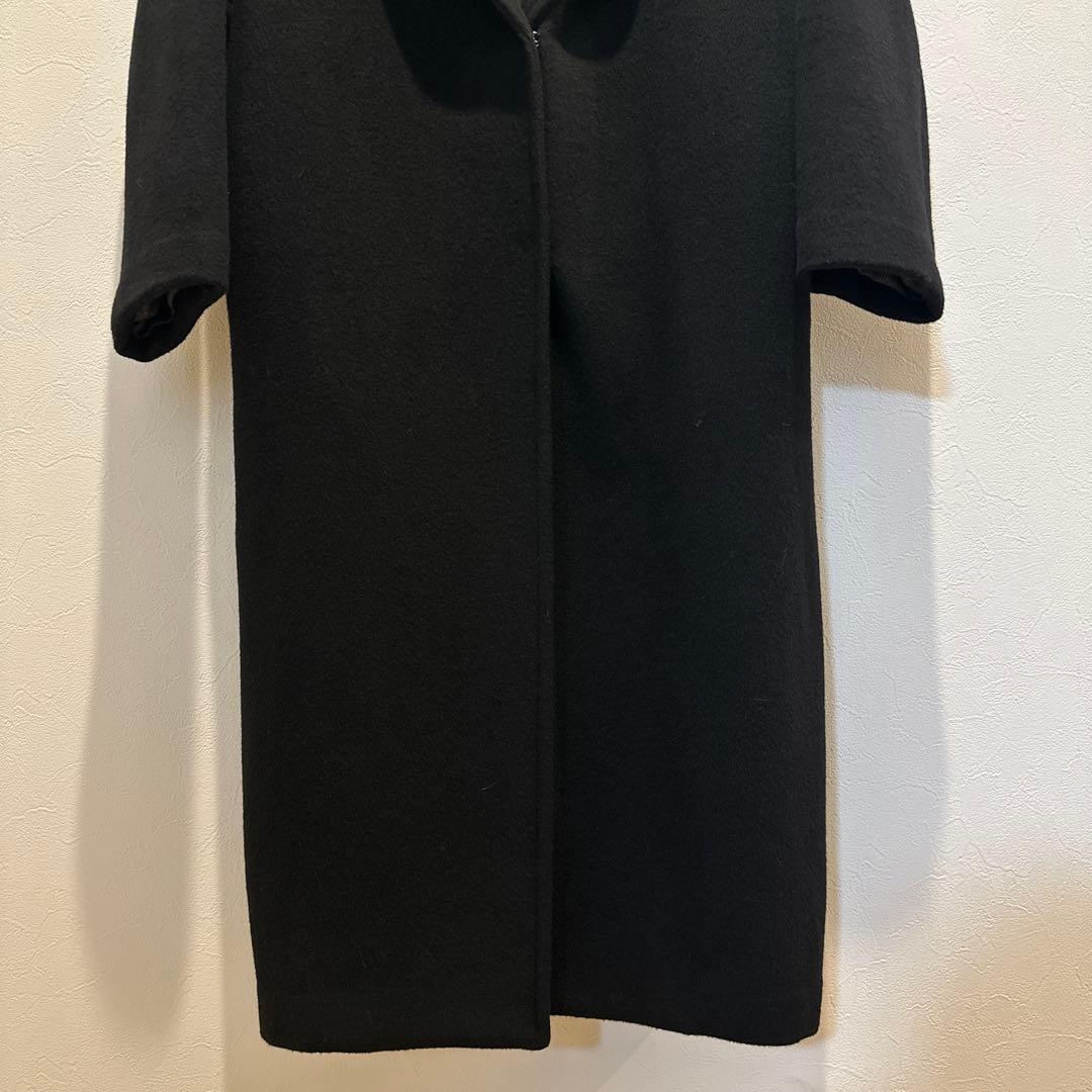 ⭐︎ゆひこ様⭐︎ジャーナル　チェスターロングコート ウール82%アンゴラ12% M黒