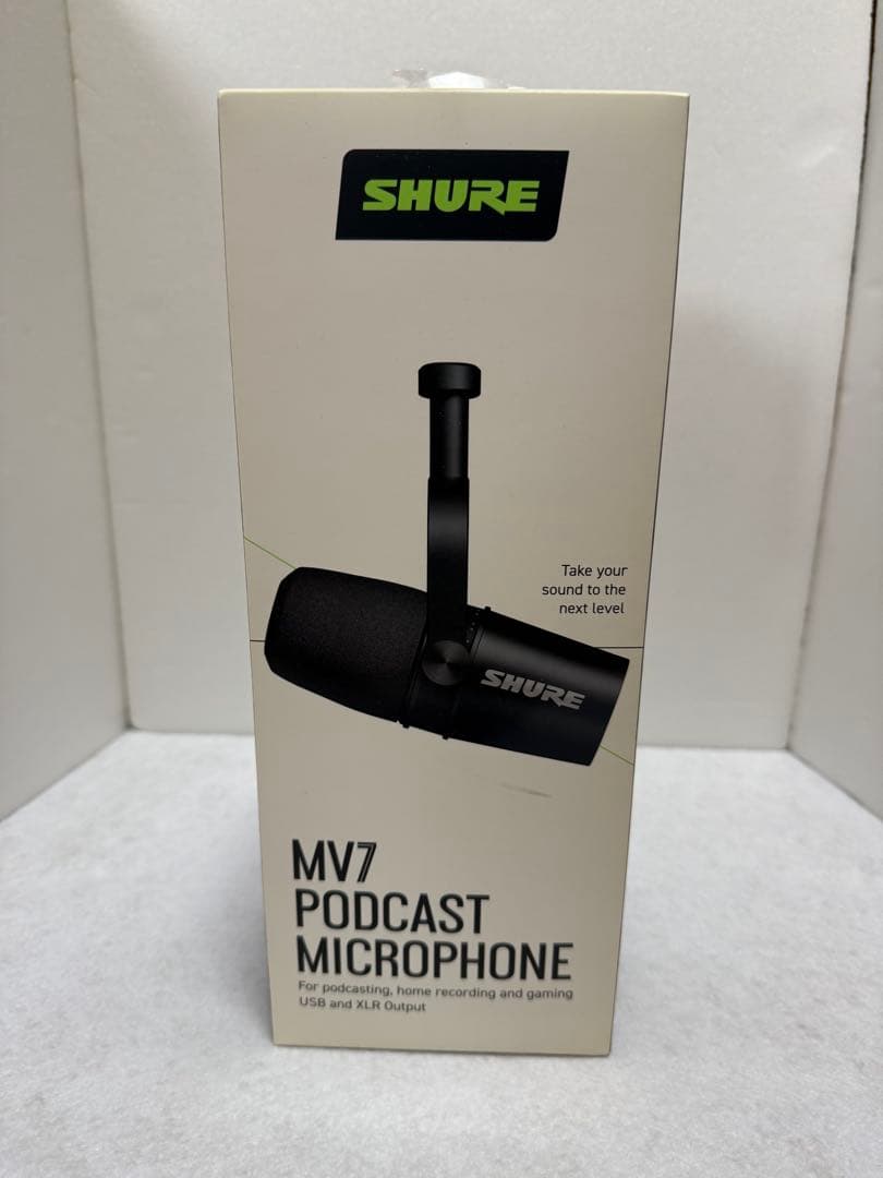 ◇ 未開封SHURE シュア MV7 ポッドキャストマイクロホン MV7-K-J
