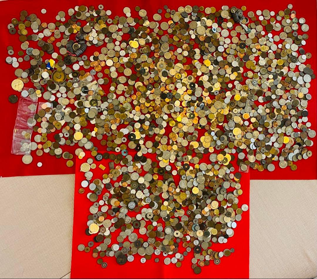 外国硬貨　日本古銭　貨幣　硬貨　記念　他　いろいろ　約10.8kg