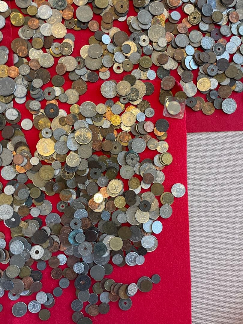 外国硬貨　日本古銭　貨幣　硬貨　記念　他　いろいろ　約10.8kg