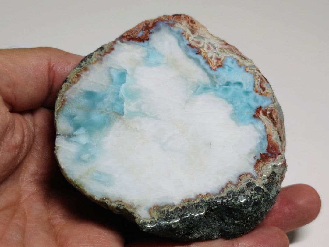 ラリマー 396g 原石 鑑賞石 自然石 誕生石 鉱物 鉱石 水石 インテリア