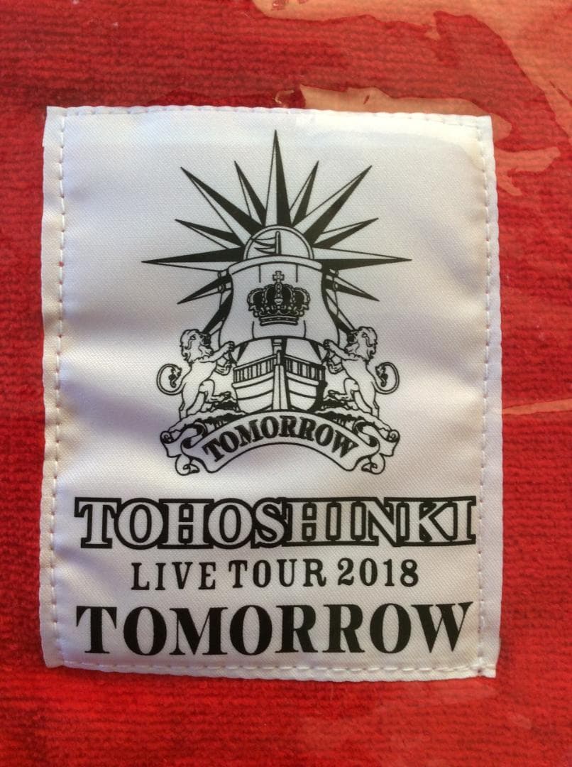 ＜東方神起＞～TOMORROW 2018～ 会場限定フェイスタオル 赤・黒各2枚