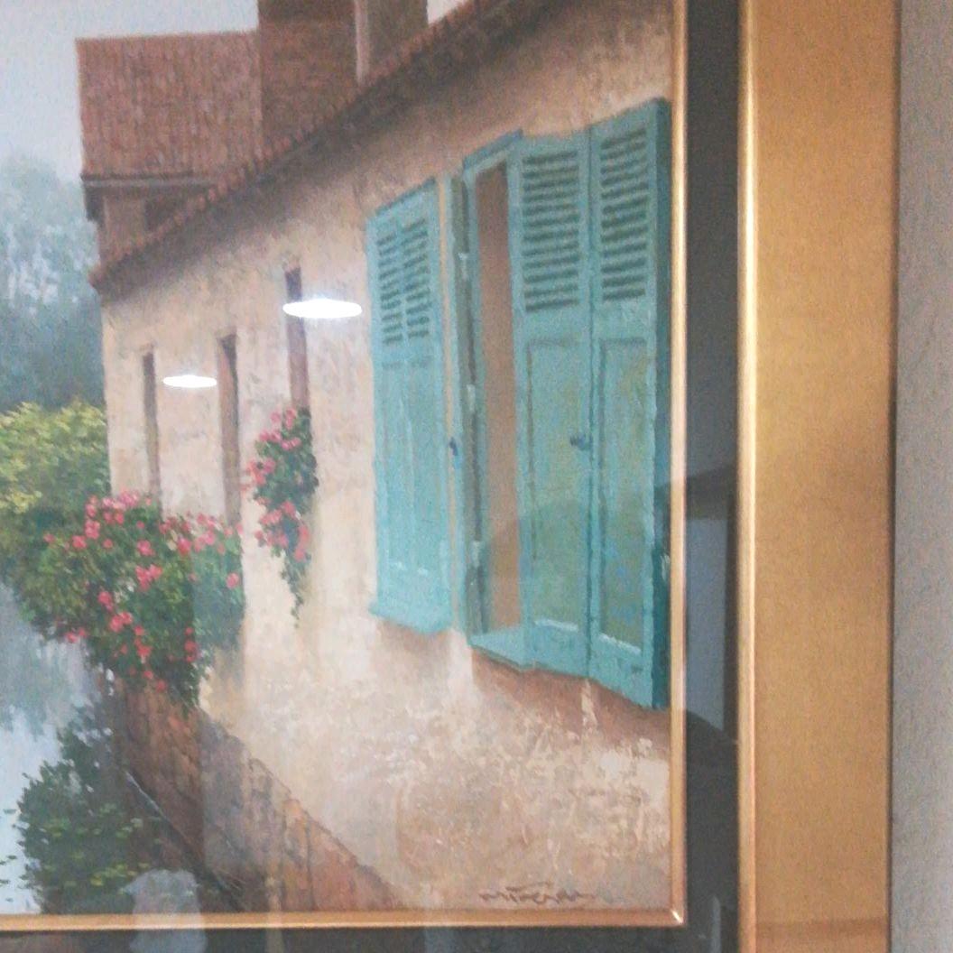 油絵、戎鳴岐、Meiki Jyu、ジュウメイキ(中国人画家)の油絵、本物