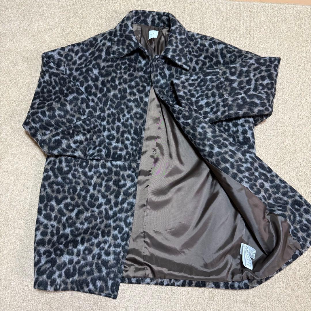 Spick and Span レオパードシャギーバルカラーコート