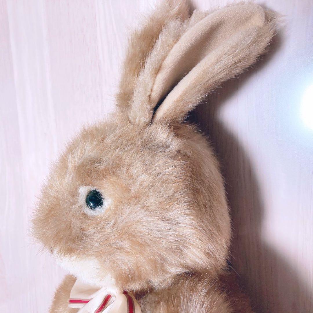 【希少】サンアロー　うさぎ　ぬいぐるみ　ブラウン　昭和レトロ　アンティーク　レア