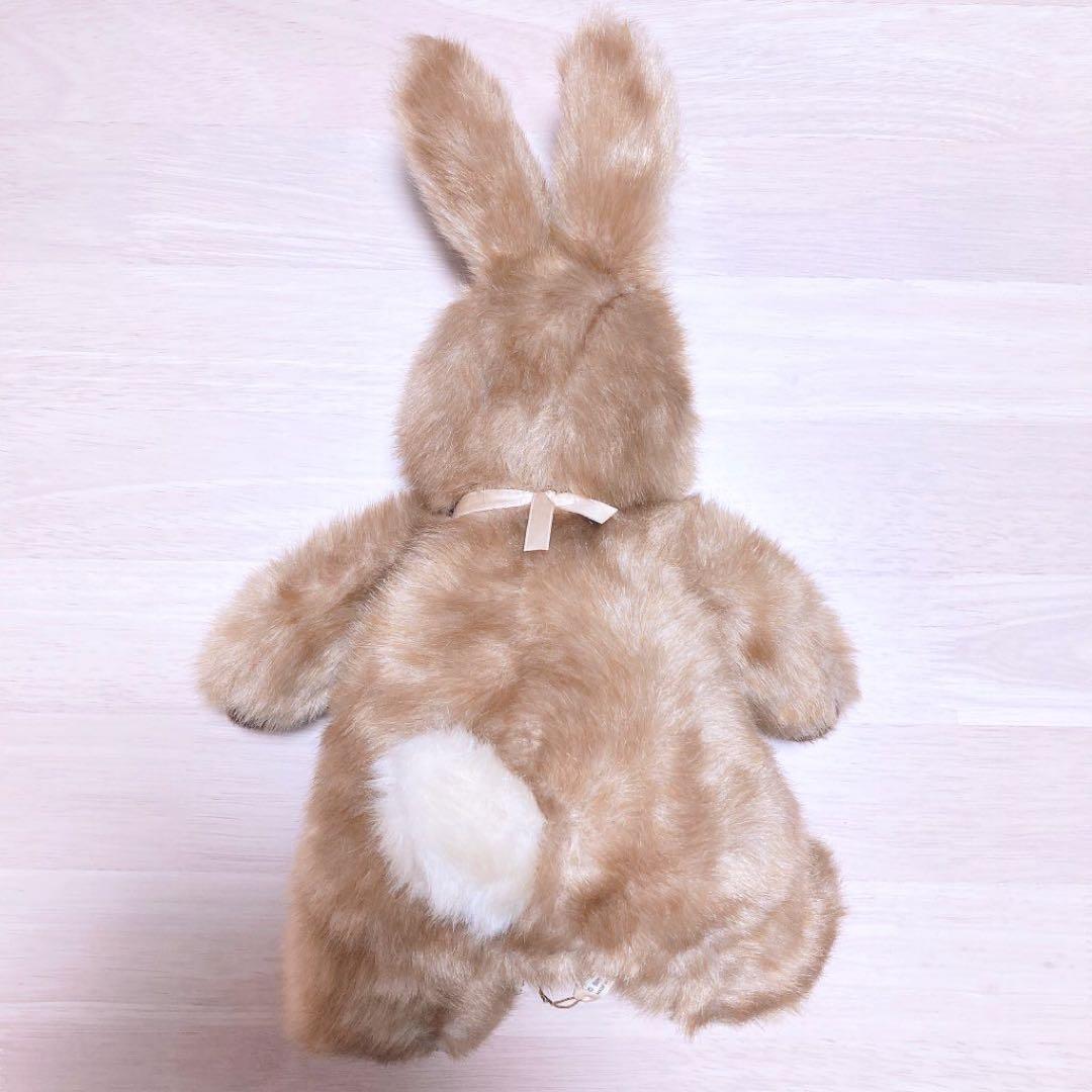 【希少】サンアロー　うさぎ　ぬいぐるみ　ブラウン　昭和レトロ　アンティーク　レア