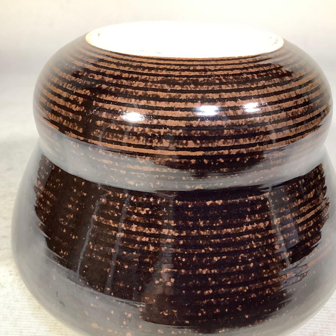 膳所焼　瓢箪　建水　陽炎園　茶道具　送料無料