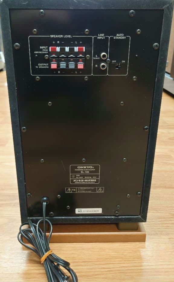 ★☆ONKYO SL-105 アンプ内蔵サブウーファー