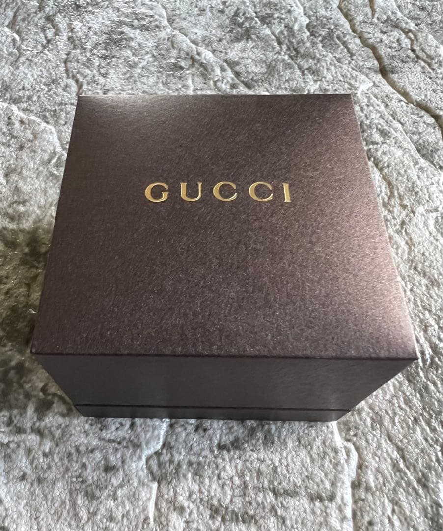 えまひ！GUCCI グッチアイコン指輪8号　18金　ホワイトゴールド