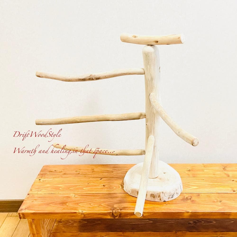 取り外しできる天然流木の止まり木 Lサイズ スタンド 木製 インコ N1