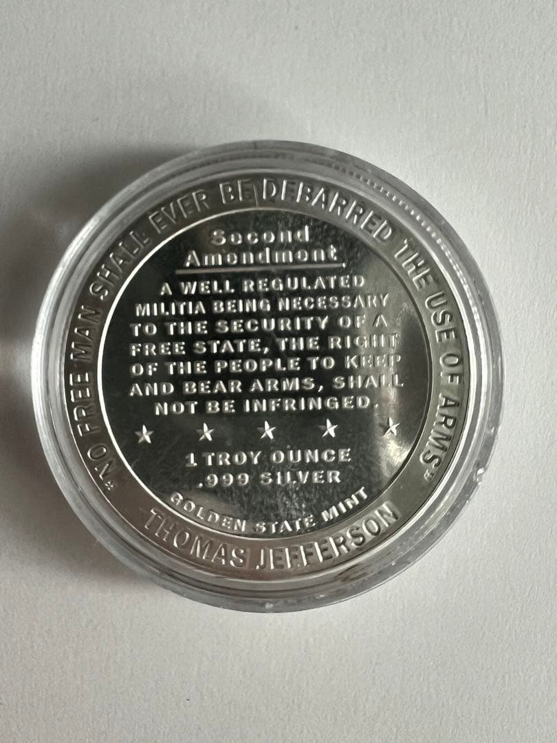 憲法の権利 1トロイオンス シルバー　ケース入り