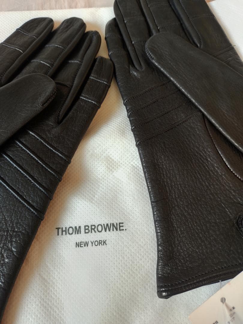 【新品】トムブラウン　レザー　手袋