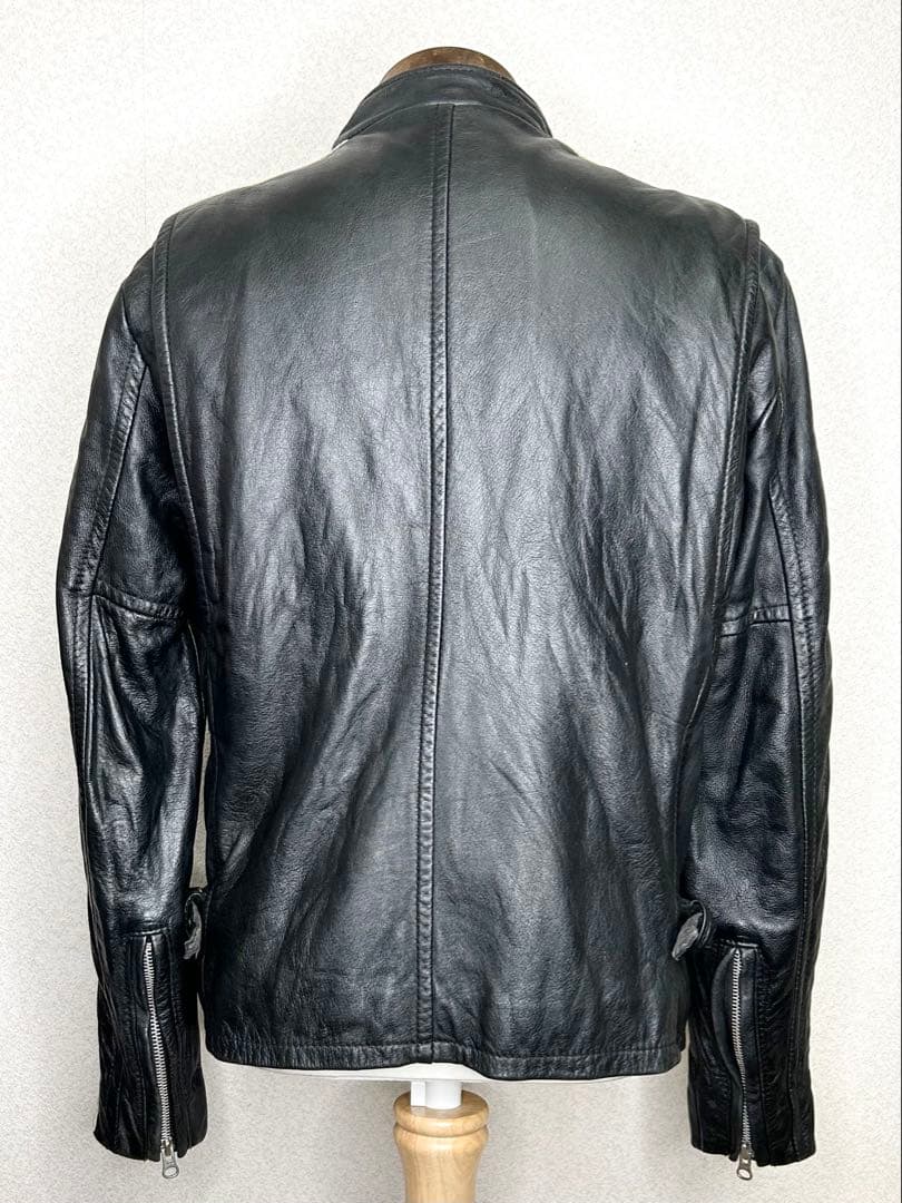 ⑥schott クラシックレーサー【M】革ジャンninjaハーレーgpzショベル