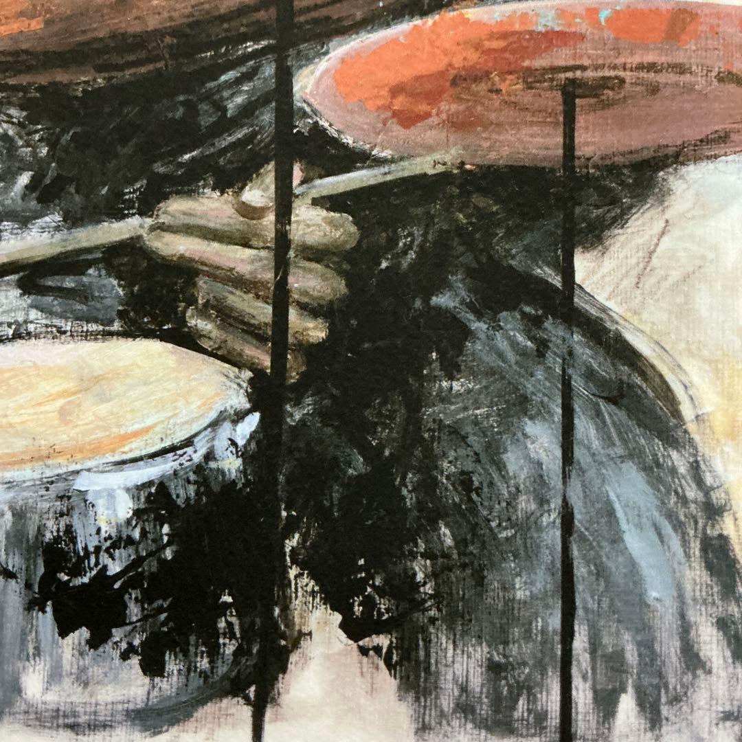 絵画・額縁・版画・津田耕・ドラム・リズム・JAZZ・美術品・インテリア・雑貨