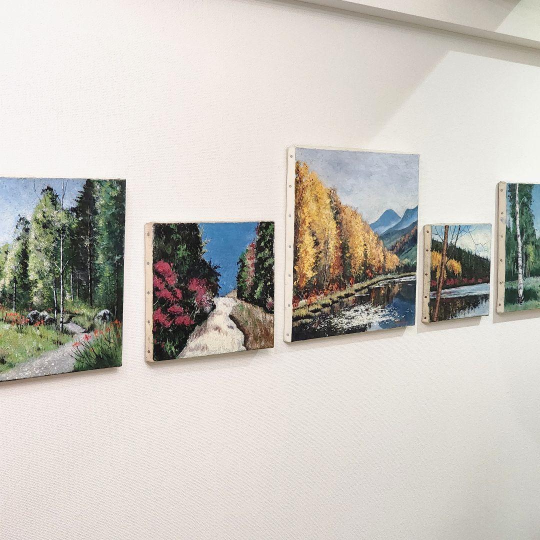 絵画　油絵　風景画　リビングインテリア　絵画パネル
