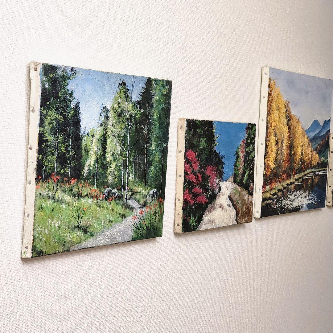 絵画　油絵　風景画　リビングインテリア　絵画パネル