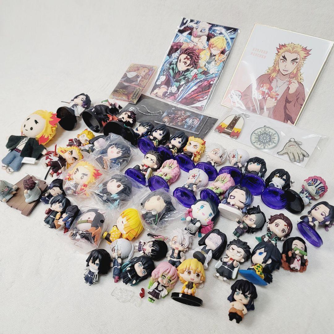 未使用鬼滅50点超まとめ売り☆ちょこのっこ座らせ隊フィギュアならぶんです煉獄