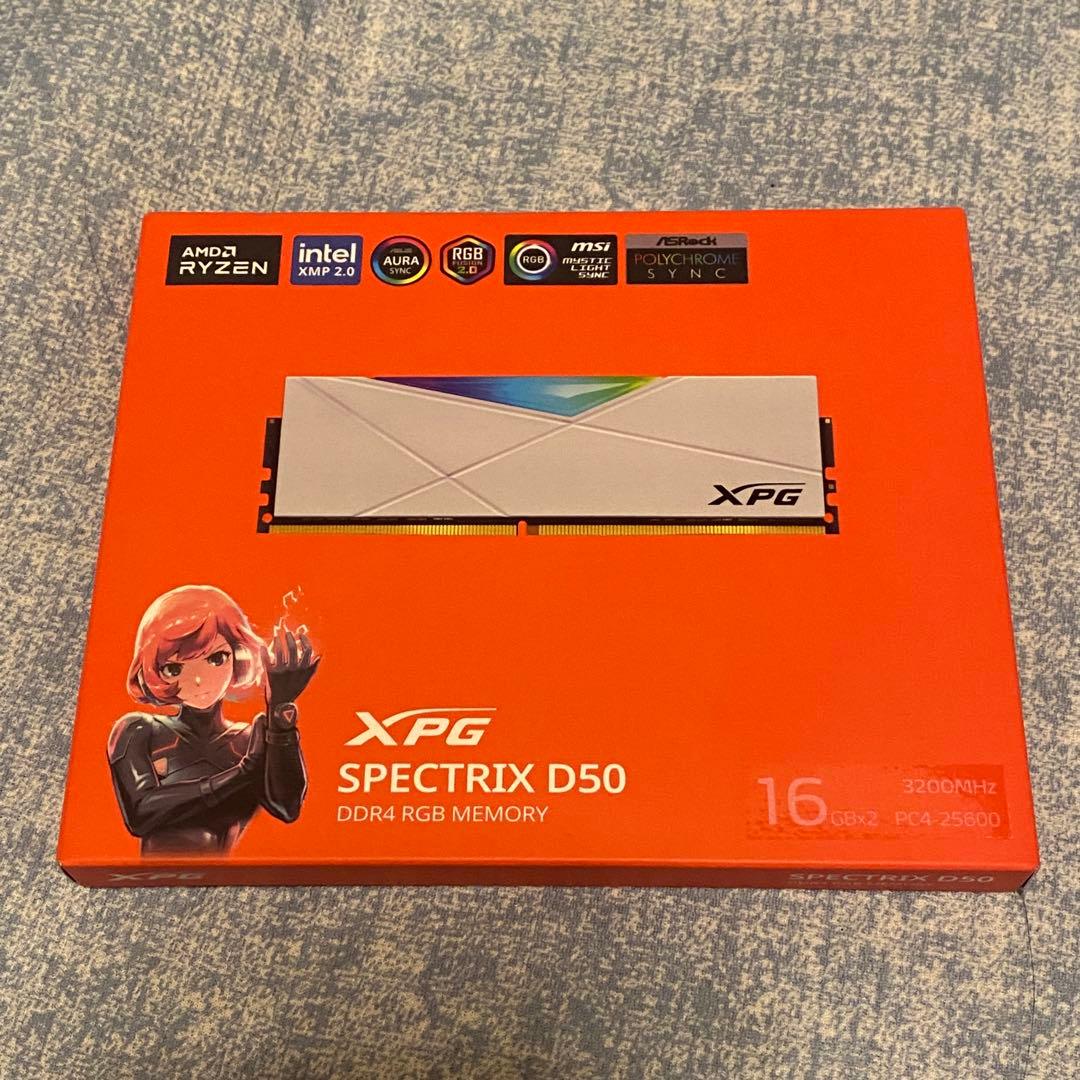 [動作確認の為開封] 16GB×2 XPG SPECTRIX D50 DDR4