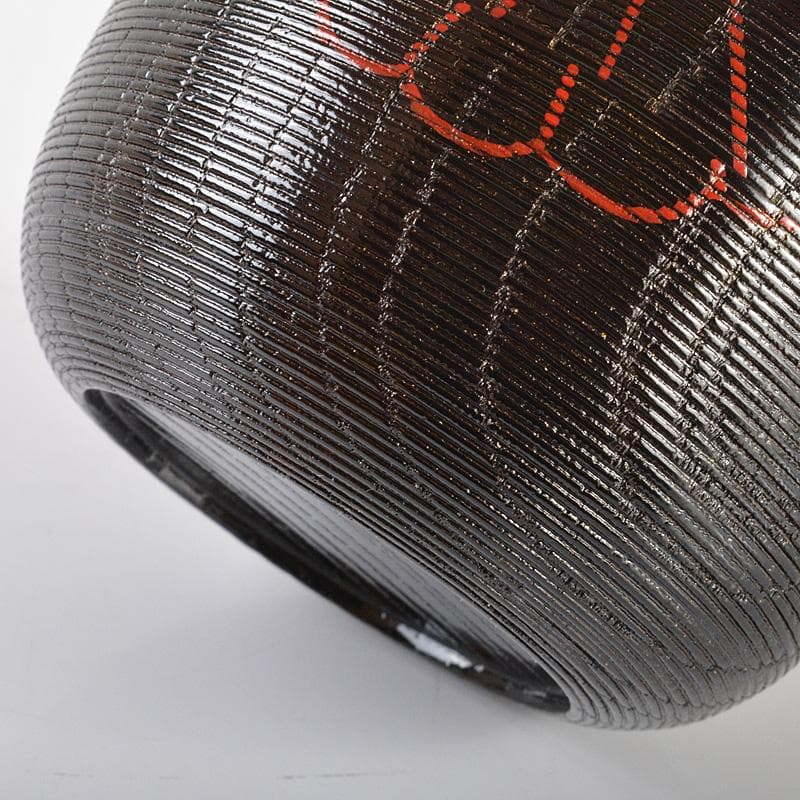 茶道具　加賀蒔絵師　中谷秀斉作　寿輪棗　共箱　V　R6440