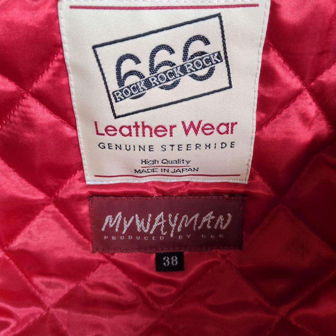 ジャケット・アウター 666 Leather Wear MY WAY MAN 38