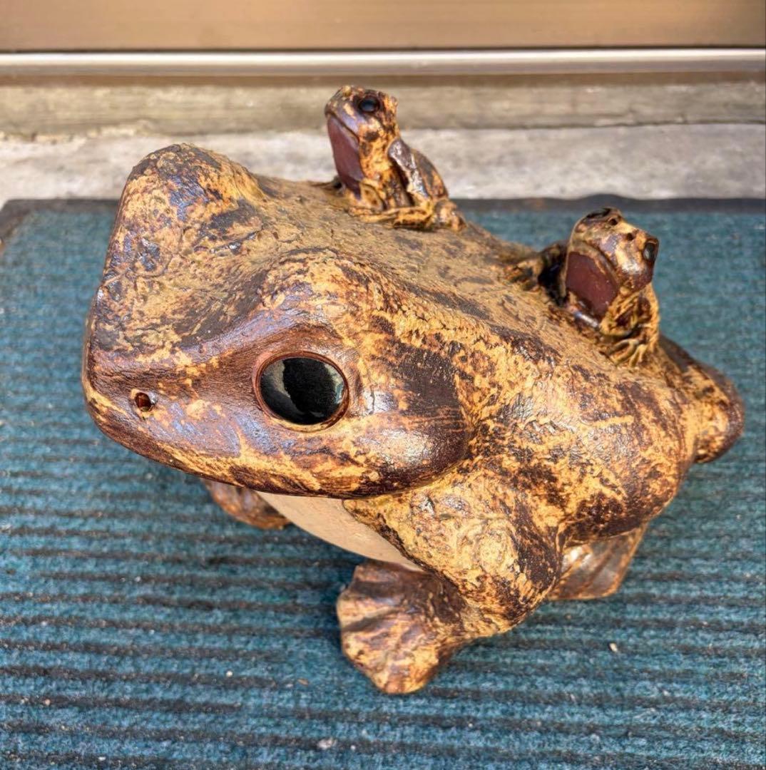 カエル 蛙 陶器 希少 レア 置物
