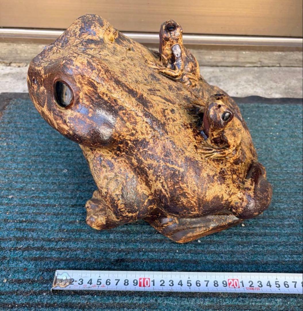 カエル 蛙 陶器 希少 レア 置物