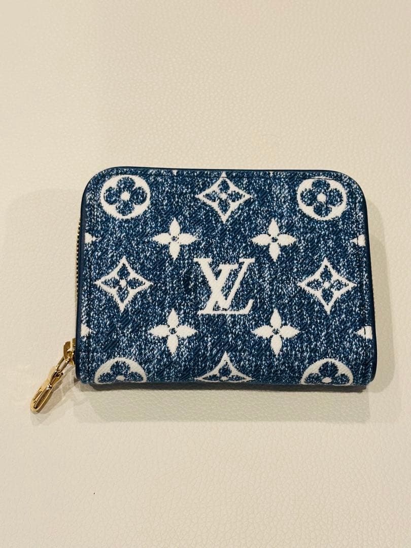 Louis Vuitton ヴィトン モノグラム デニム ケース ジッピー