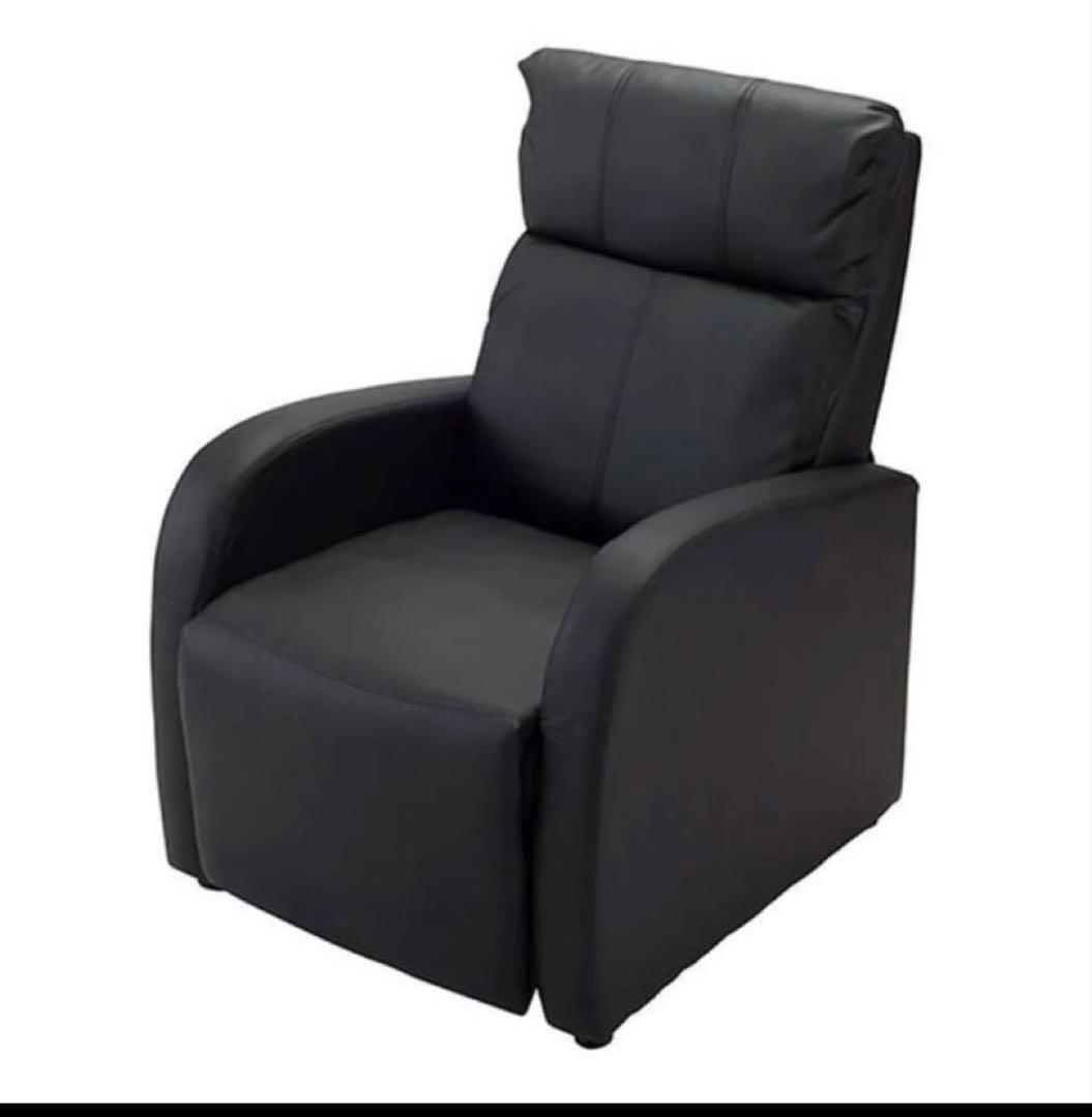 T様　黒のリクライニングチェア　ネイルテーブル　ネイリスト椅子　棚2点