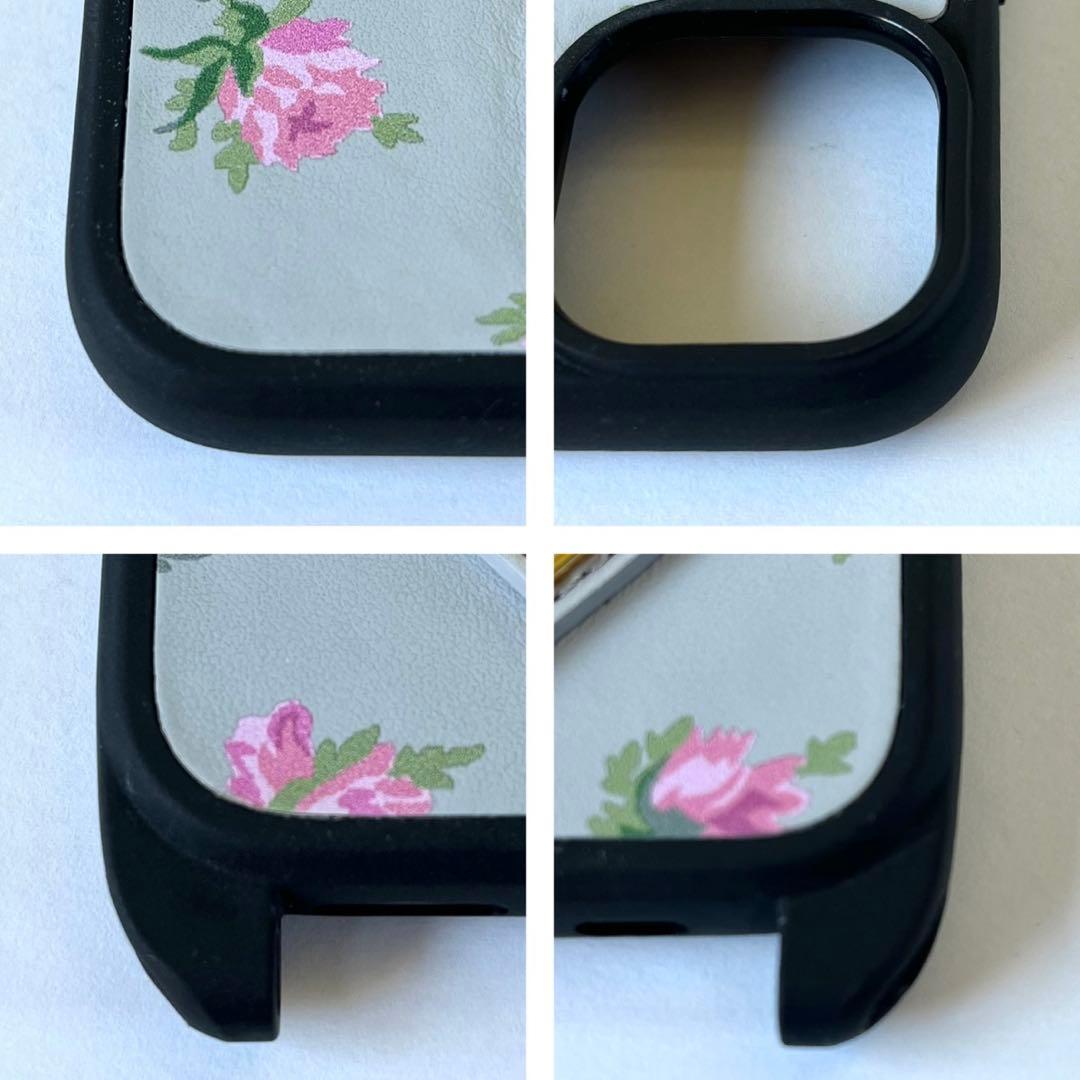 極美品✨プラダ iPhone15ケース 花柄 日本限定 ショルダーストラップ付