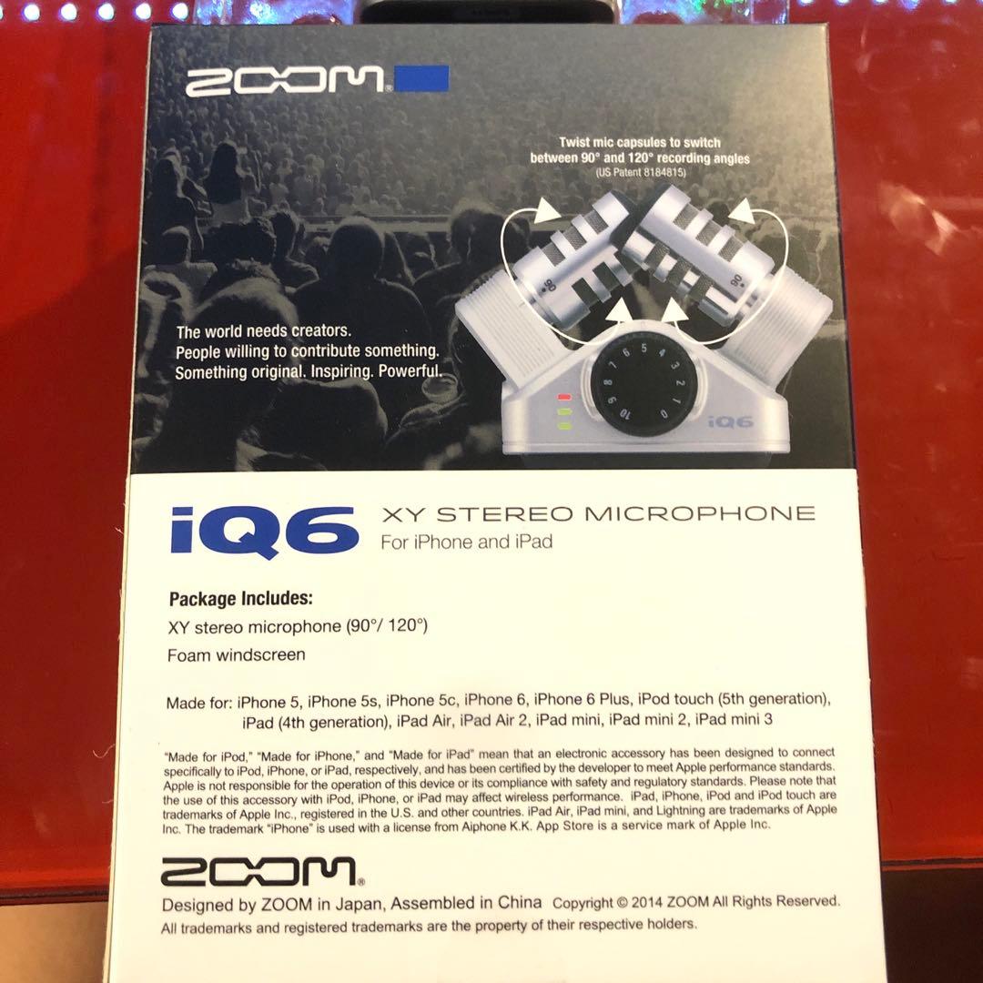 【新品未使用】ZOOM iQ6 XYステレオマイク【すいかくん】