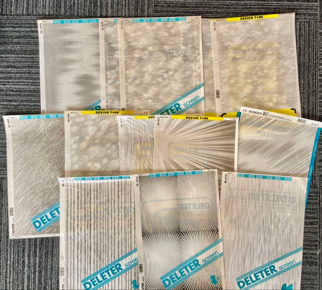 DELETER、IC、マクソン他スクリーントーンセットＡ