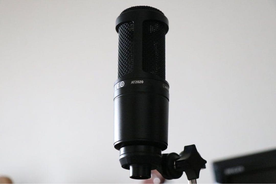 オーディオテクニカ AT2020 マイクアーム付き