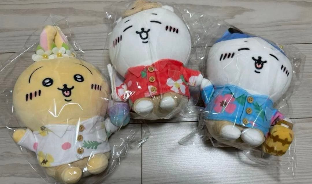 【新品】ちいかわ 旅行いきたいぬいぐるみS  3個セット