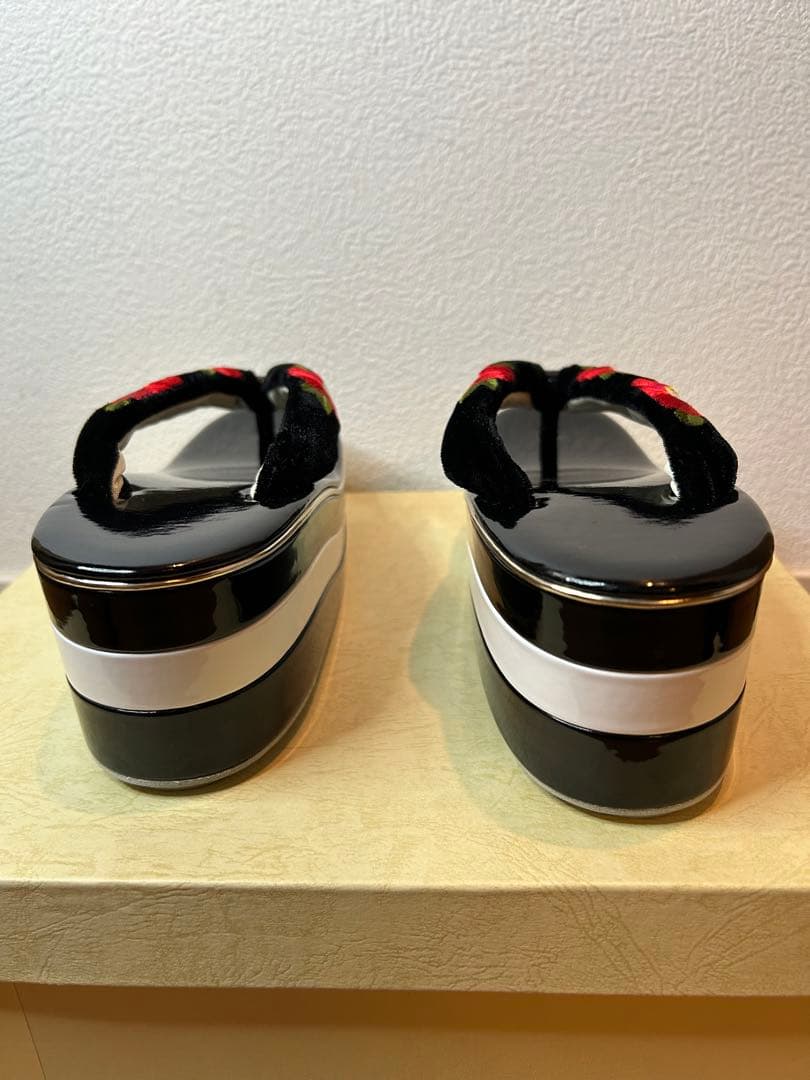 草履バッグセット 成人式 振袖　椿　つばき　草履　バック　24cm