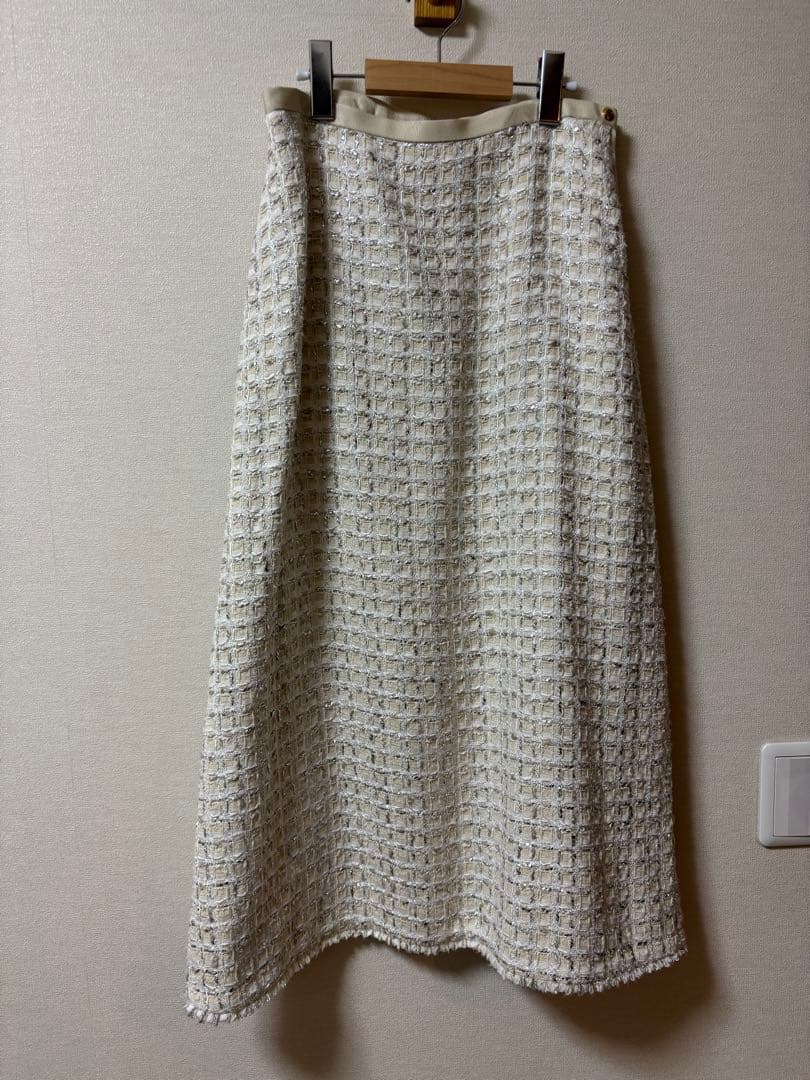 【最終お値下げ】ドゥロワー　ツイードスカート