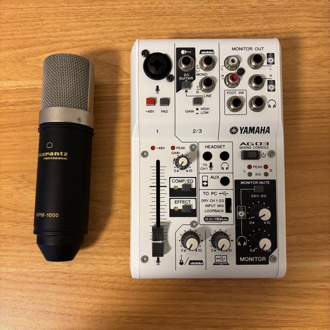 YAMAHA AG03 ミキサー　オーディオインターフェース　動作確認済　他