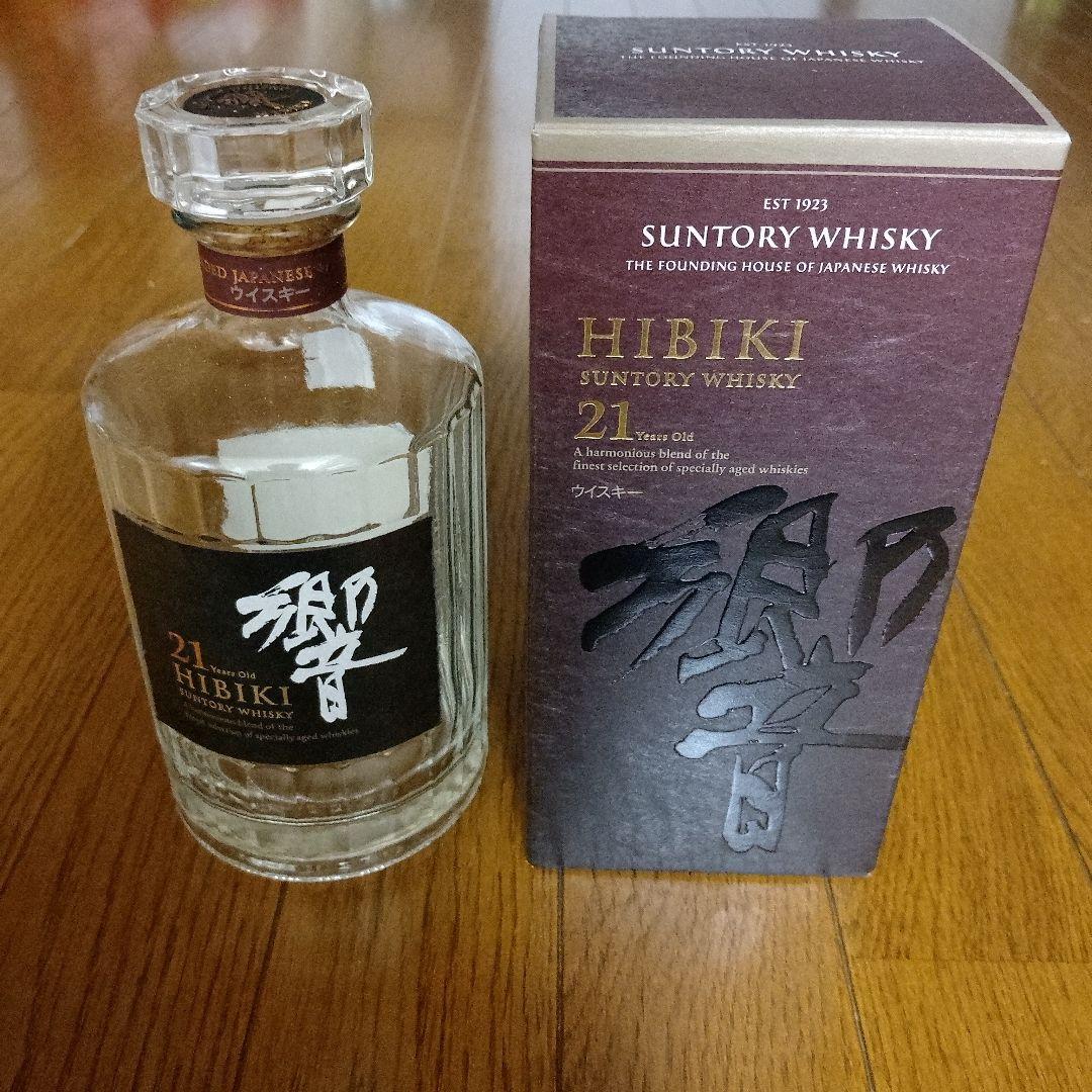 サントリー　響21年　空瓶　空箱