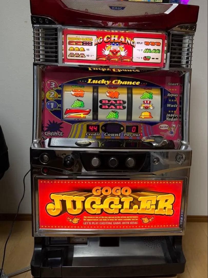 パチスロ実機 ゴーゴージャグラー 5号機 不要機付き
