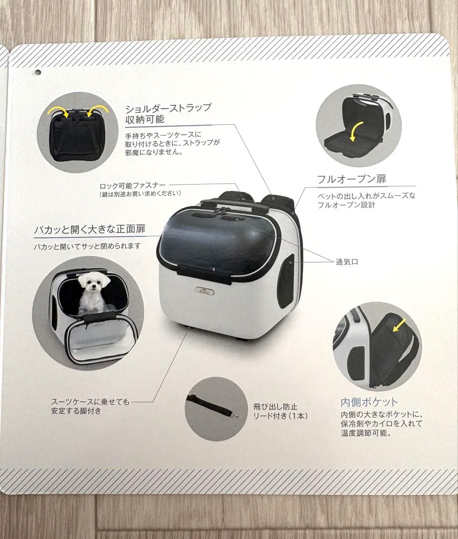 GEX OSOTOキャリー トラベラーjr 4WAY リュック ホワイト