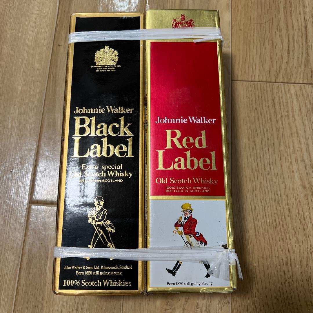Johnnie Walker ブラックラベル＆レッドラベル セット　未開封品