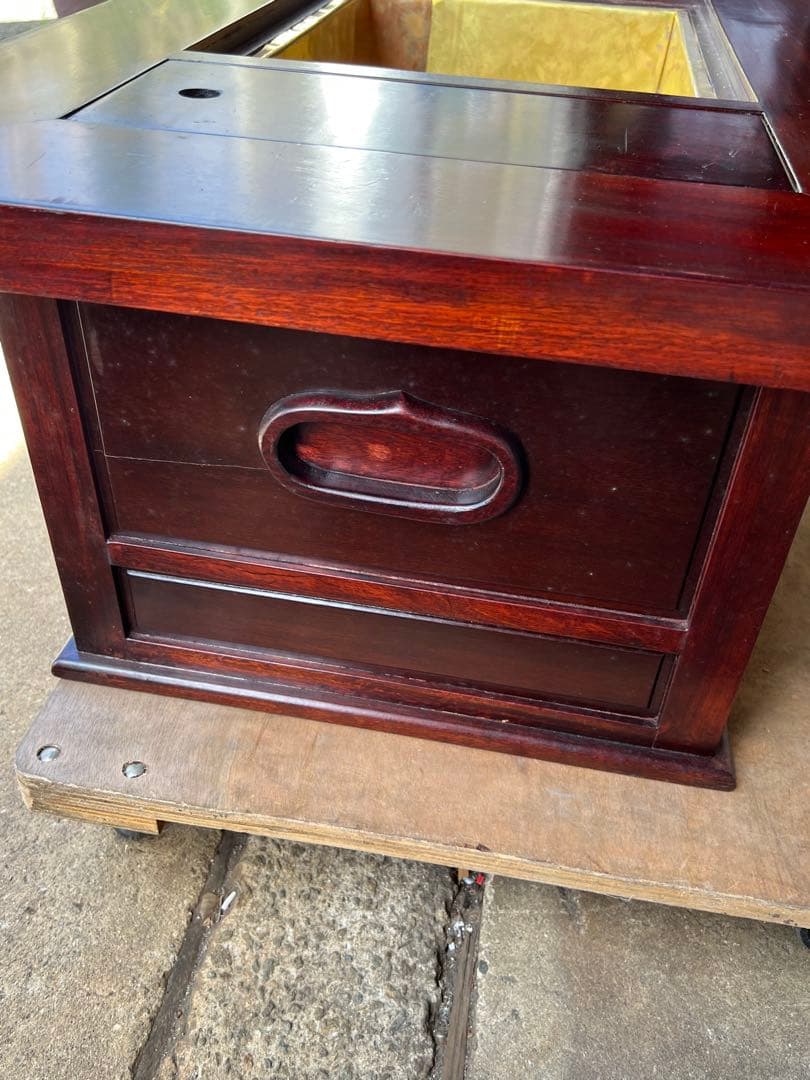 関西長火鉢　引き出し3杯　古道具 茶道具 囲炉裏 古民家　アンティーク 長火鉢