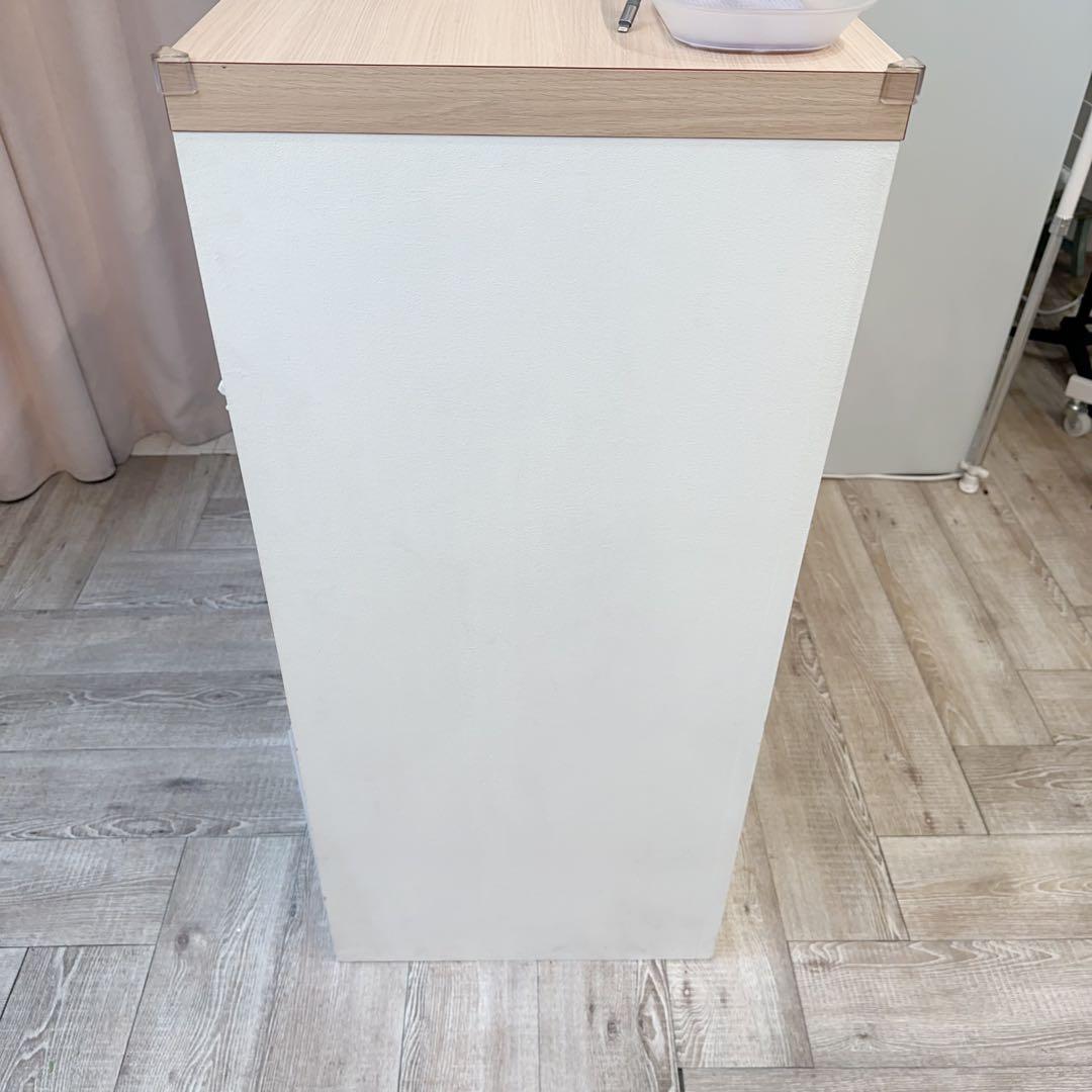 受付カウンター 幅100cm ホワイト 白レジカウンター アンティーク