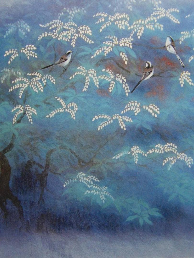 川島睦郎、【馬酔木】、希少画集・画版画、高級新品額・額装付、状態美麗